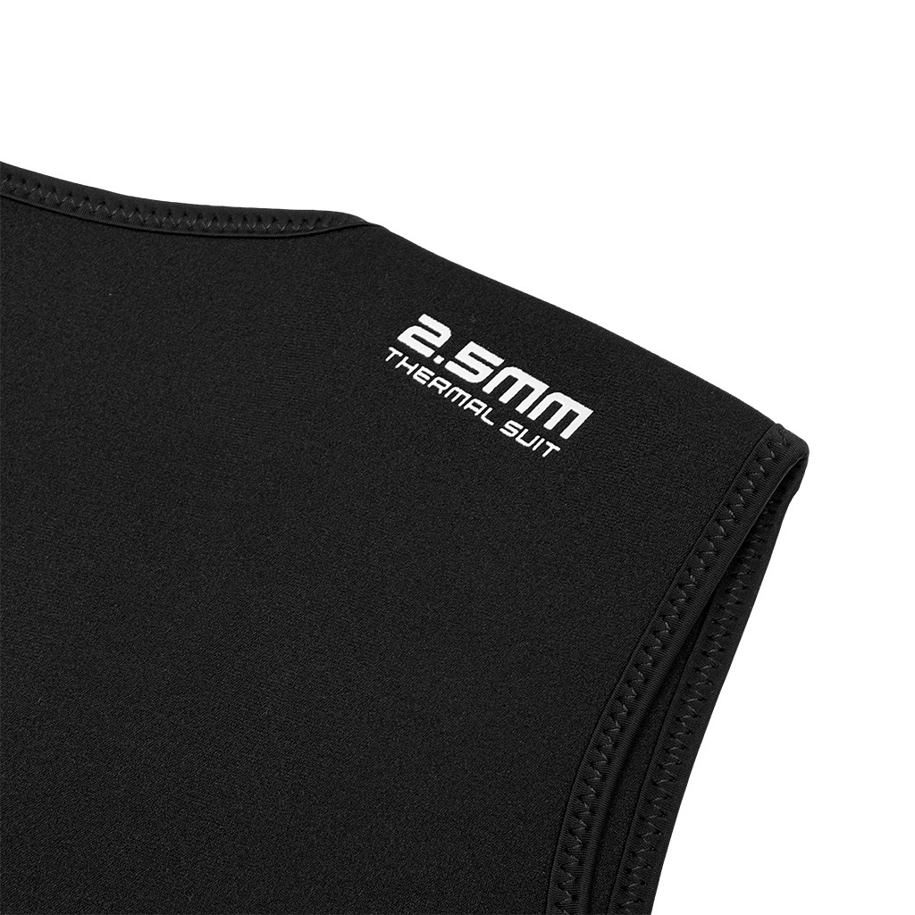 2.5mm 中性 SCR 游泳保暖背心膠衣 - 黑