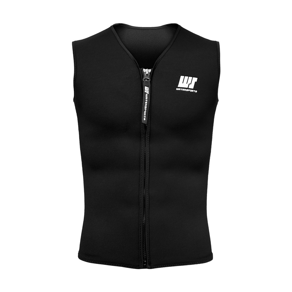 3.5mm 中性 SCR 游泳保暖背心膠衣 - 黑