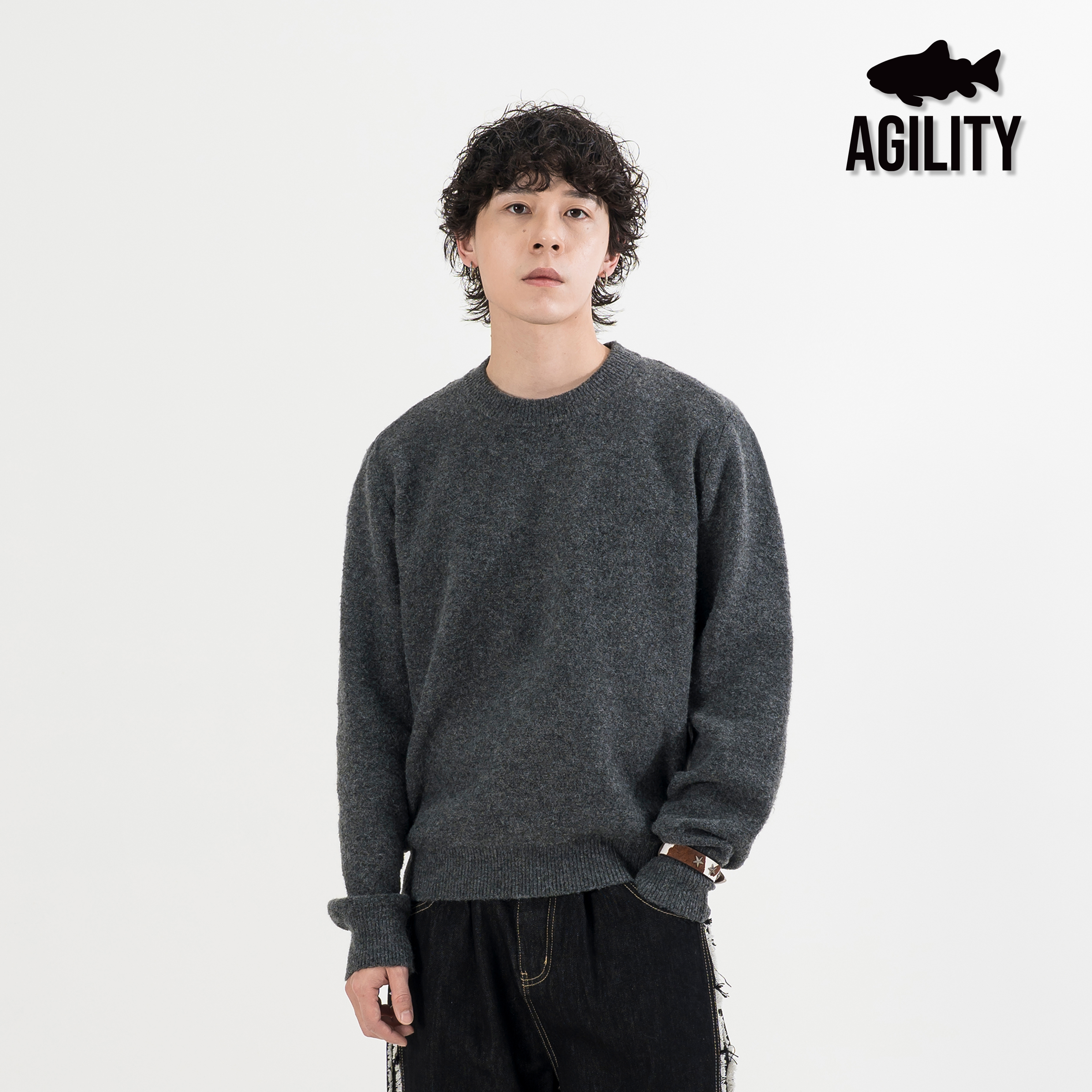 AGILITY Crew Neck Wool Sweater 台灣製 羊毛 圓領毛衣 [A-TW]