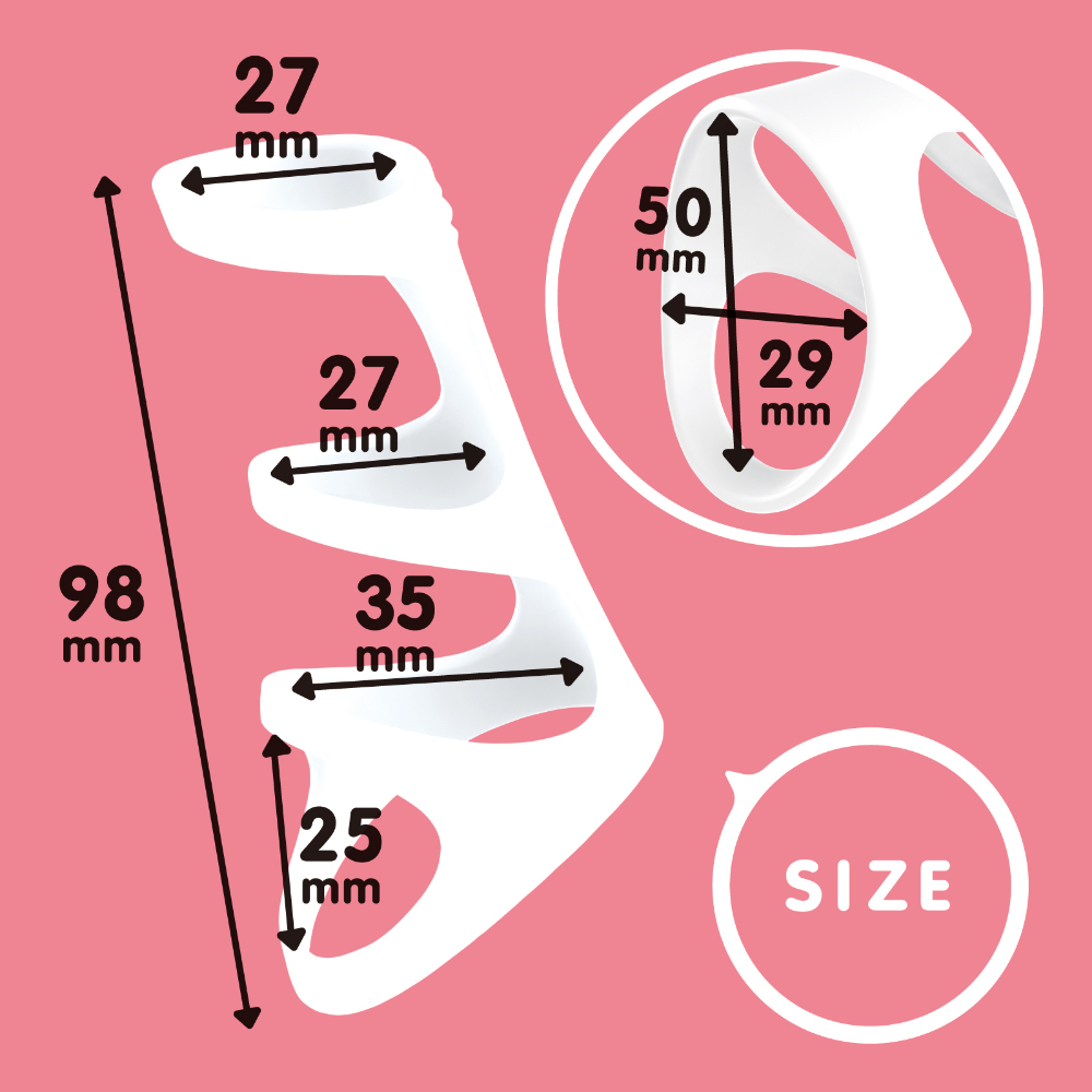 HATOPLA - Punitto Ring 軟彈環：德爾塔囊袋2陰莖環 軟版