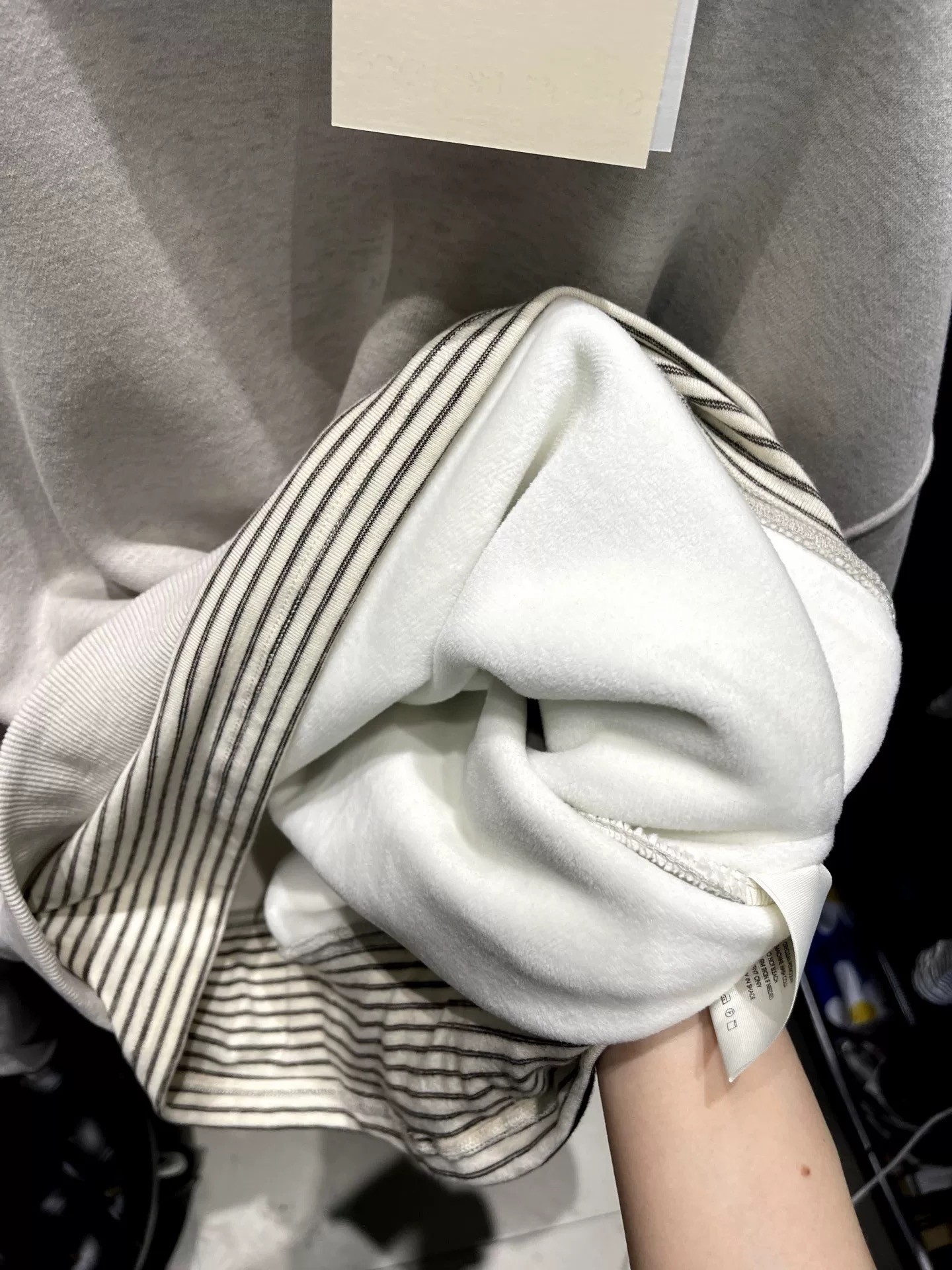 條紋假2件加絨衛衣 RCR2877