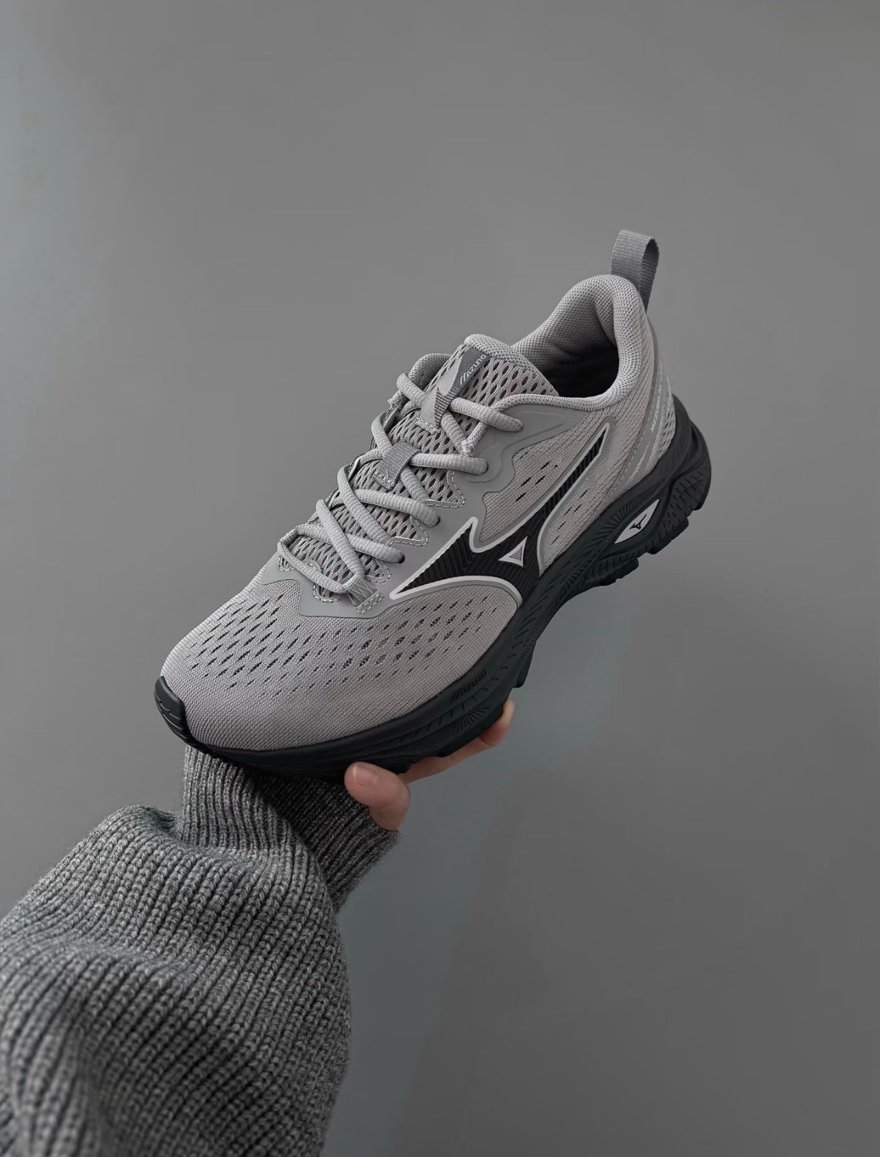 代購-MIZUNO RC LITE 美津濃 透氣 機能 輕彈 高效緩震 灰 D1GH263003