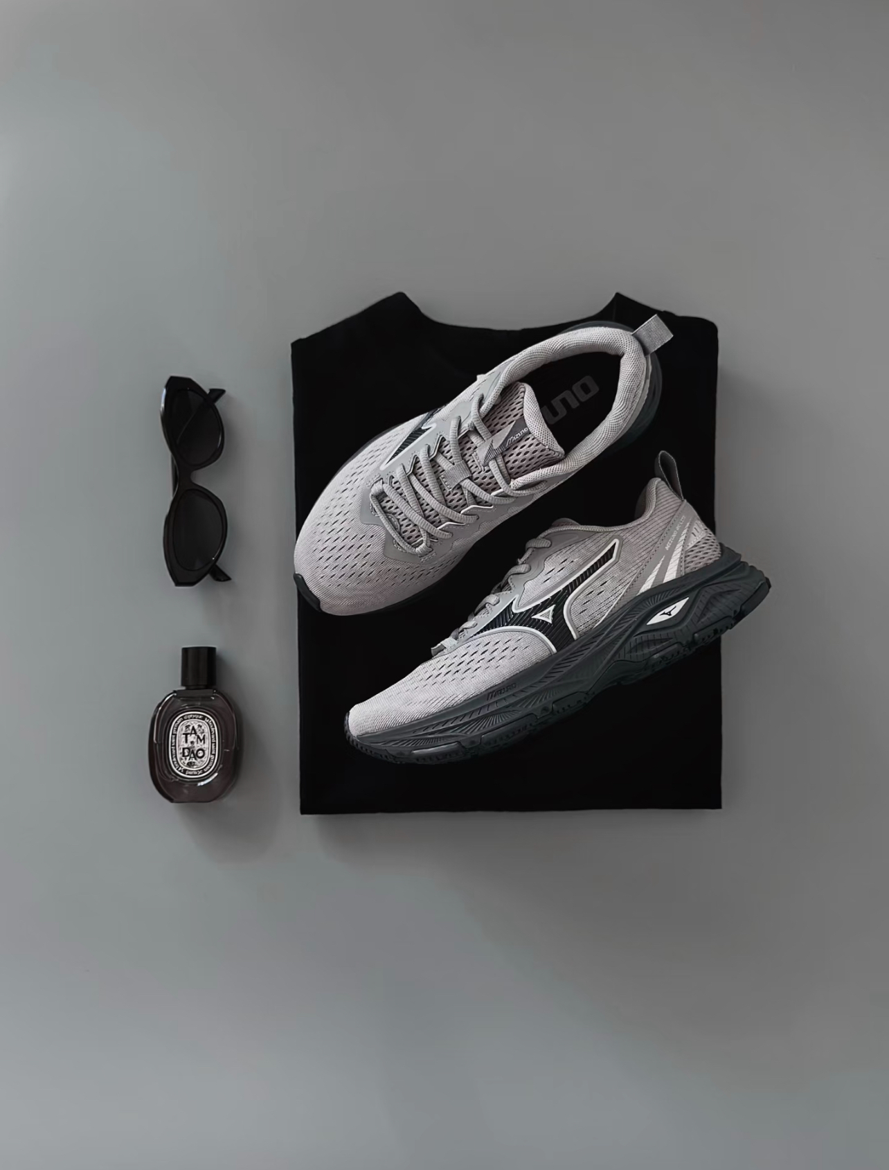 代購-MIZUNO RC LITE 美津濃 透氣 機能 輕彈 高效緩震 灰 D1GH263003