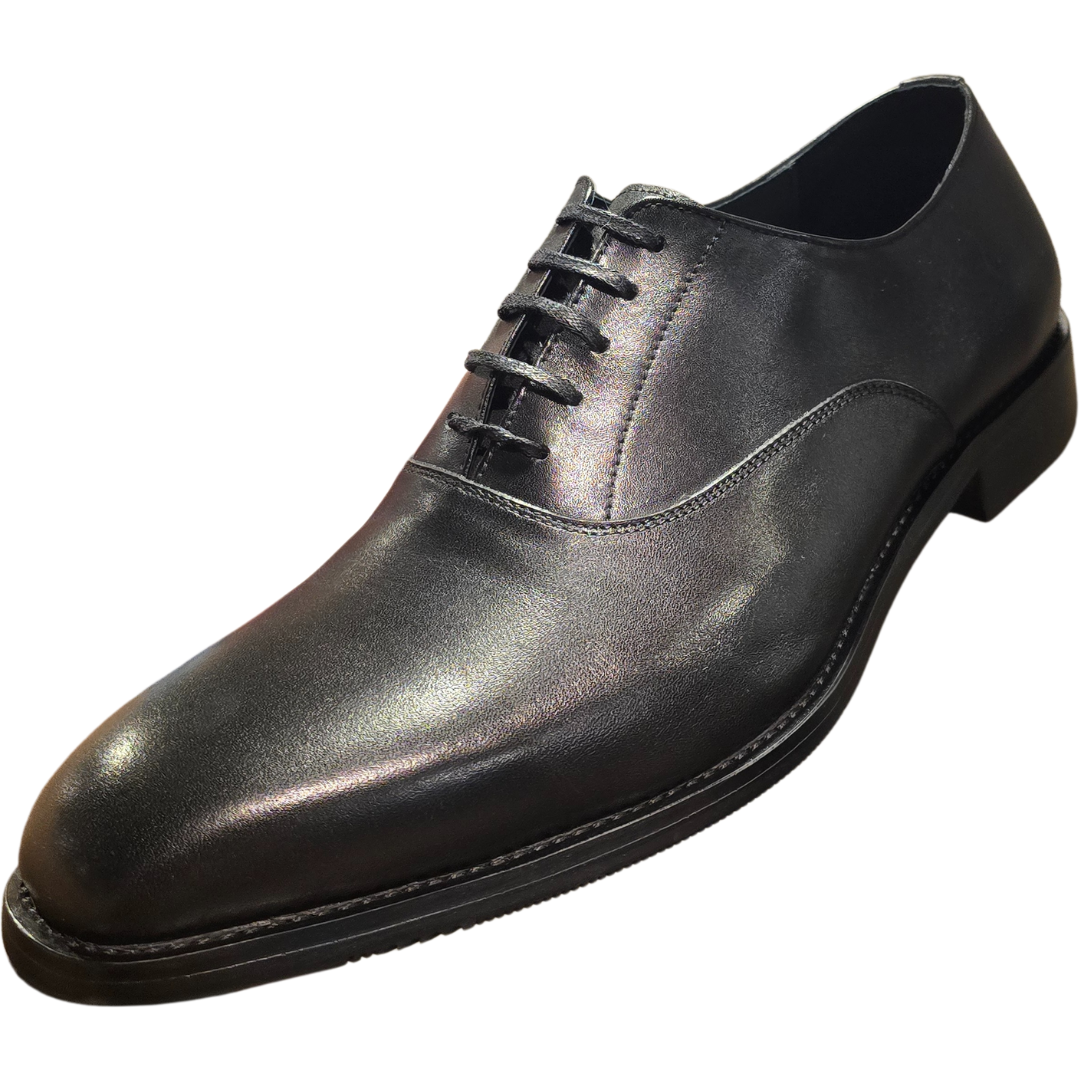 Revic 男裝皮鞋 | CH-25｜黑色素面牛津皮鞋