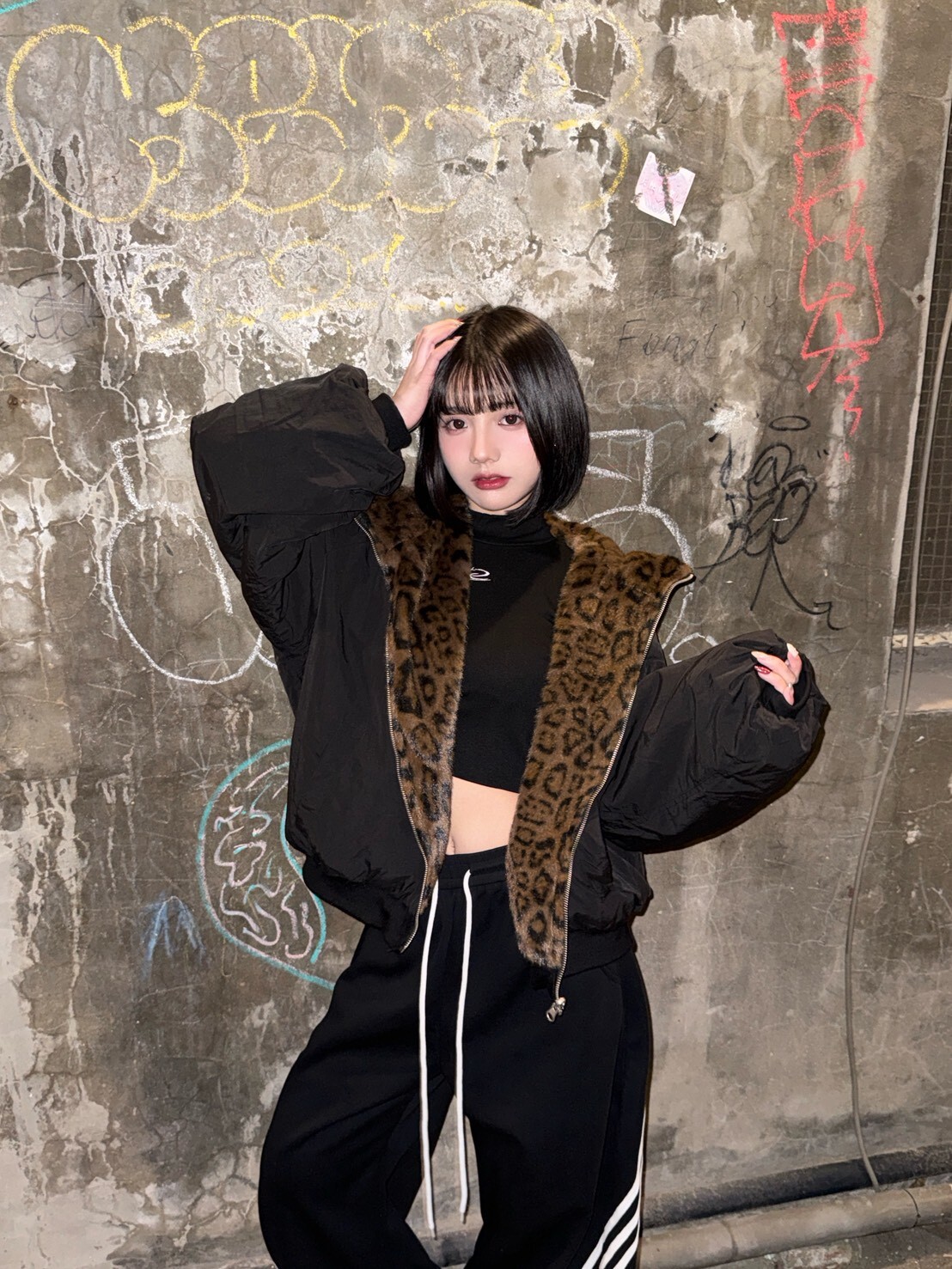 (GOAL) 美式重磅雙面穿豹紋座山雕外套 加厚短寬版型 CK1331