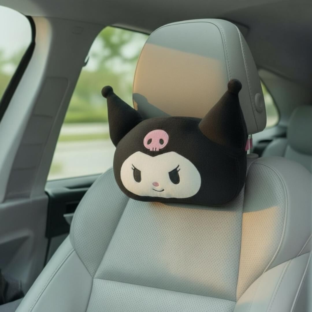 26029-KU Sanrio Kuromi 汽車座位頸枕 一個 #JP-SHK26