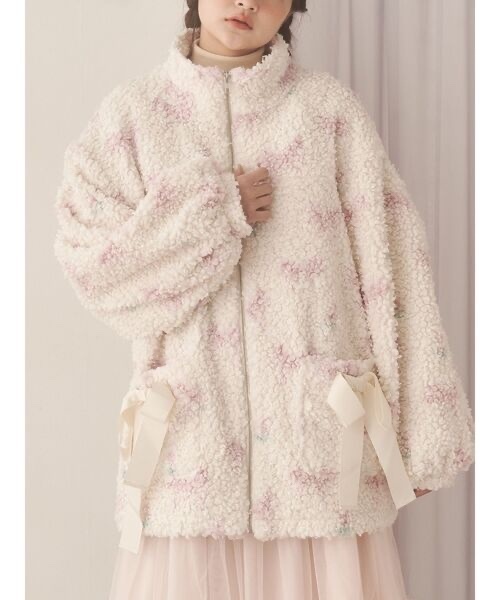 merry jenny / Fluffy Tulip Boa Blouson