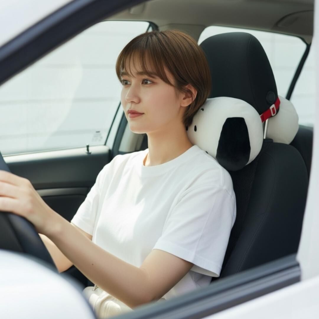 26029-SN 史努比汽車座位頸枕 一對裝 #JP-SHK26