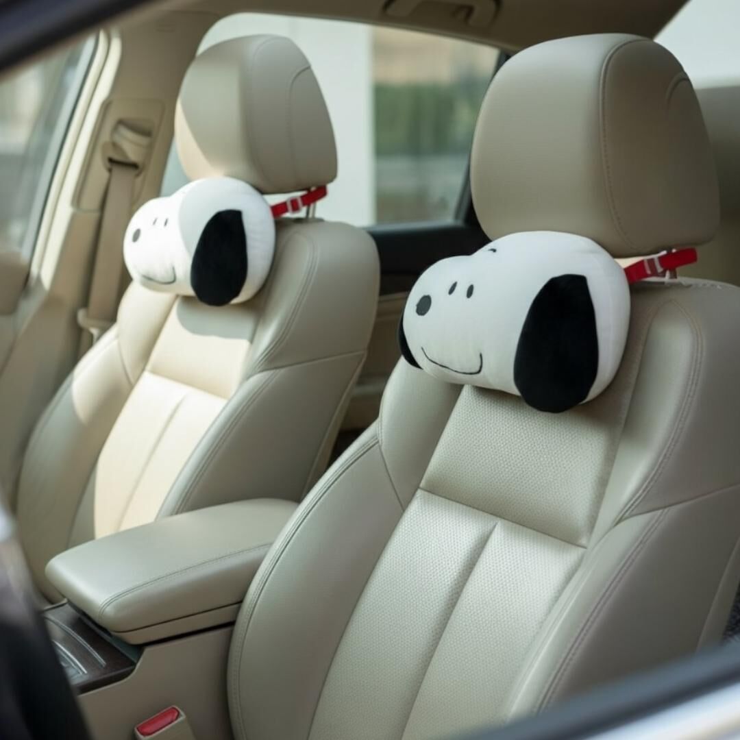 26029-SN 史努比汽車座位頸枕 一對裝 #JP-SHK26