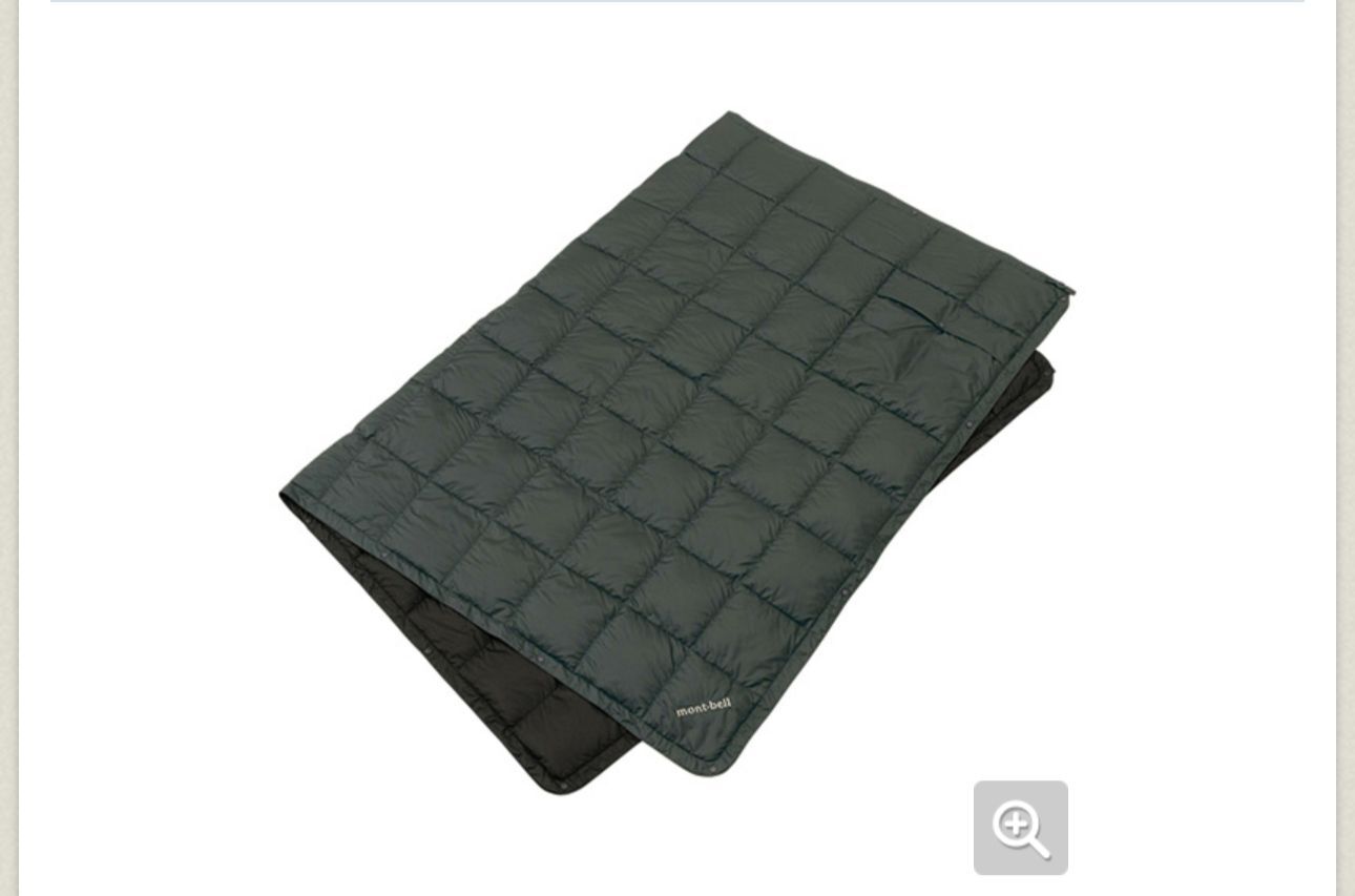 260108 Montbell 多用途羽絨暖氈(SIZE L)