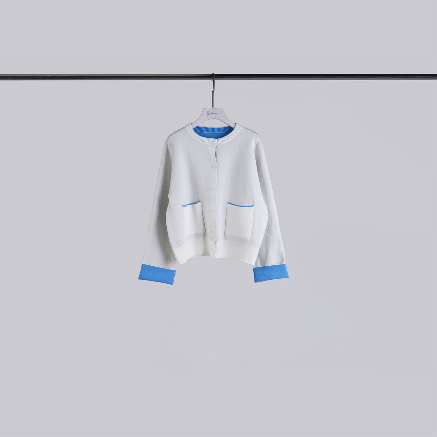 撞色圓領針織衫 | 2色