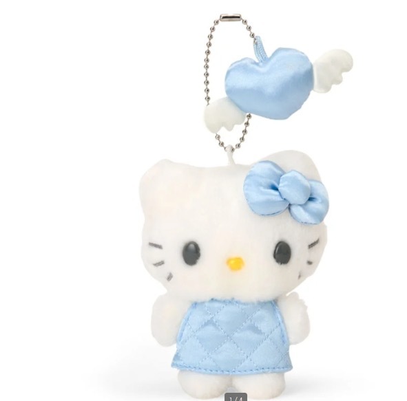 【Luxury】三麗鷗 Sanrio日本限定 Hello kitty 凱蒂貓 小香風菱格紋 蝴蝶結菱格洋裝娃娃 掛飾 配件 吊飾