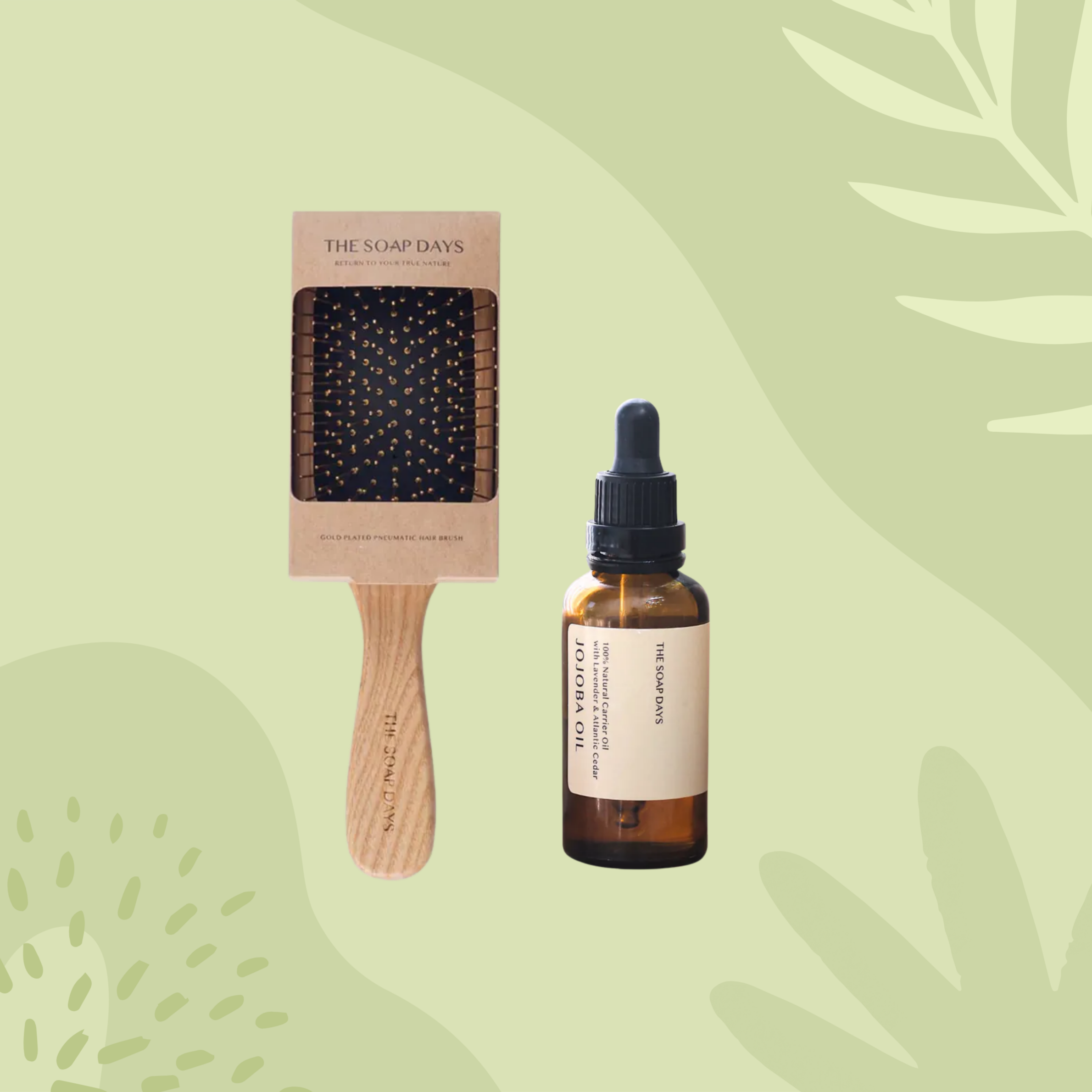 【優惠組合】養髮儀式感套組｜大黃金梳+ 荷荷芭油