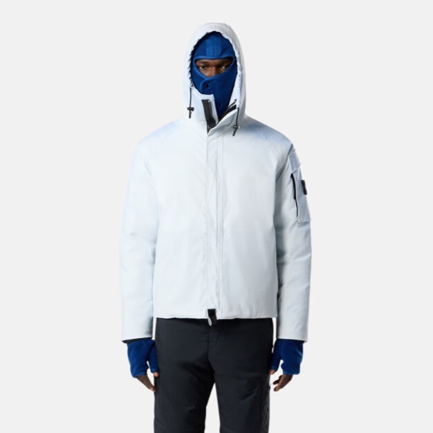 【代購】STONE ISLAND 石頭島 FW25 白標冷感液晶派克服｜溫感變色科技棉服｜熱敏塗層外套｜男款 淺藍色