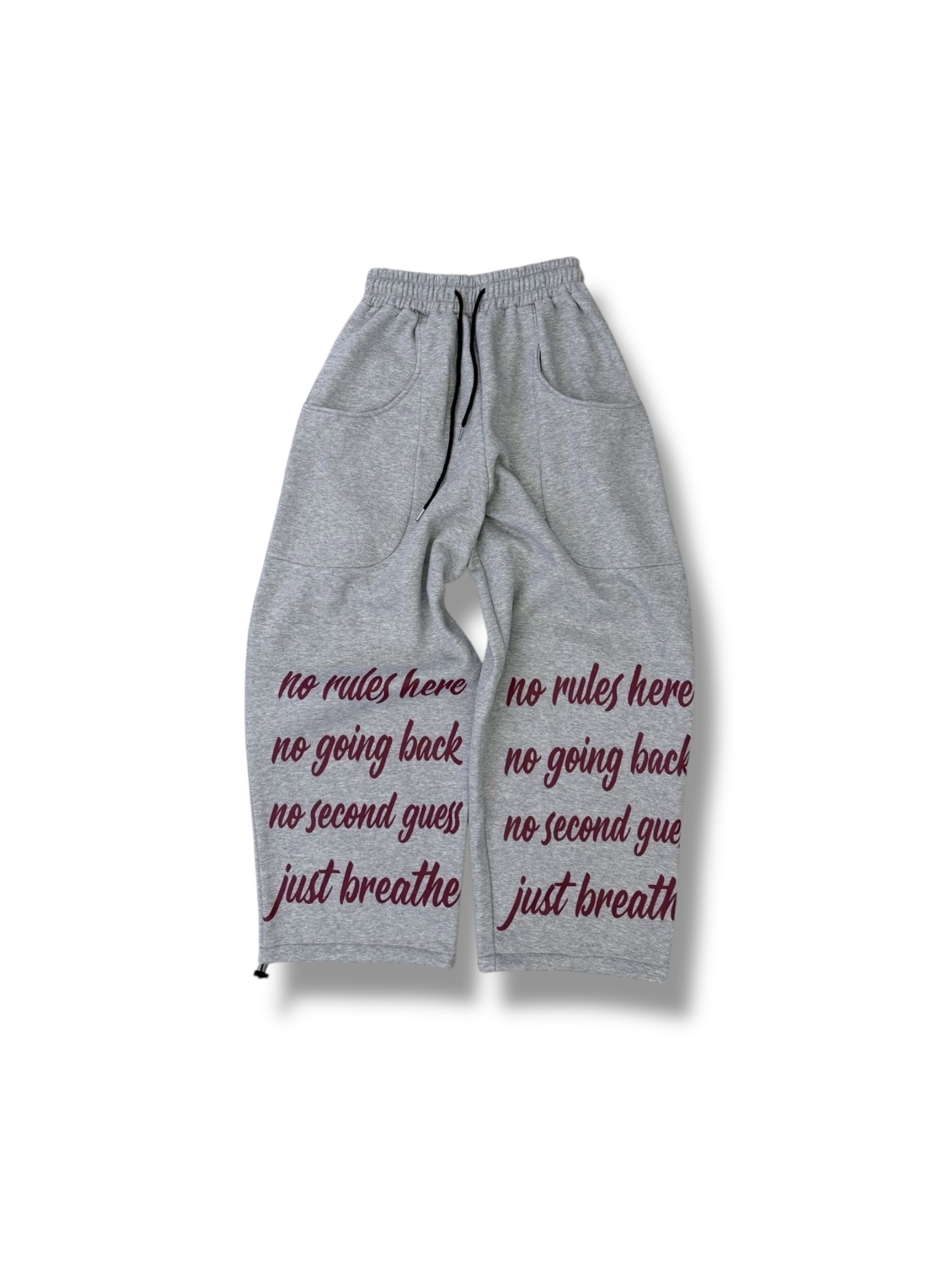 Symphony 褲子-字體設計棉褲（灰）