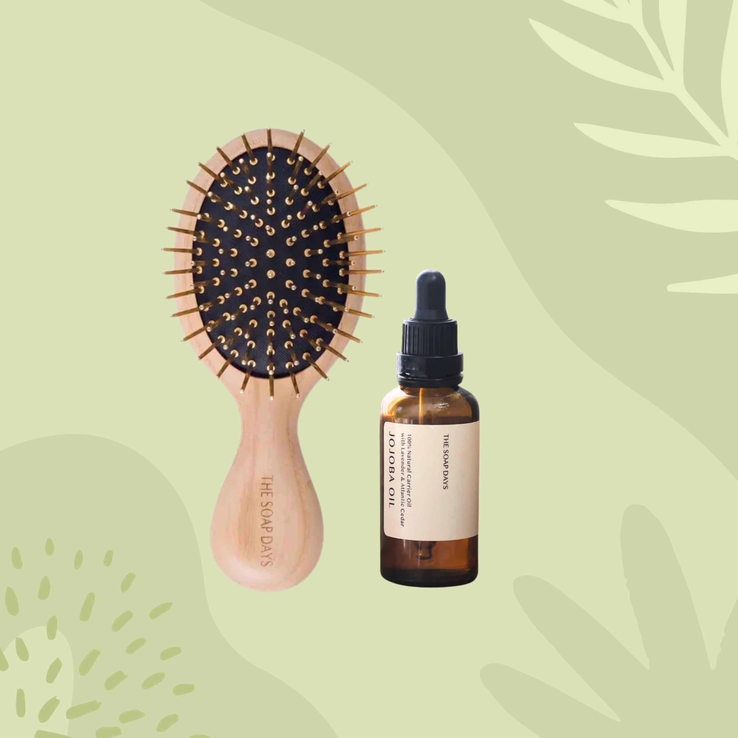 【優惠組合】養髮儀式感套組｜小黃金梳+ 荷荷芭油