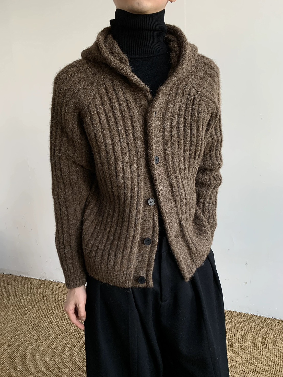 (GOAL) 針織 條紋 連帽毛衣開衫 BANG3030