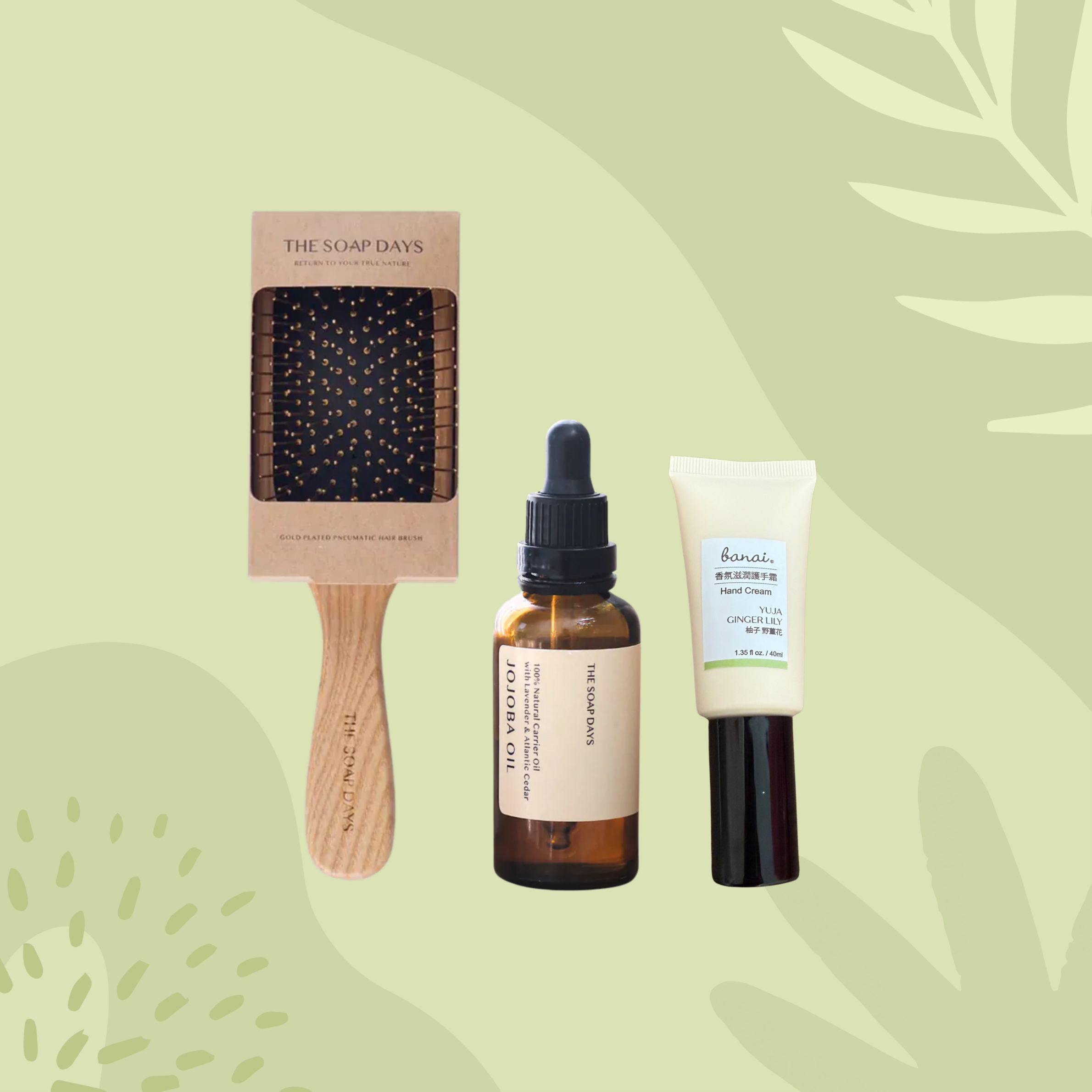 【優惠組合】精緻日常三護組｜大黃金梳+ 荷荷芭油+護手霜