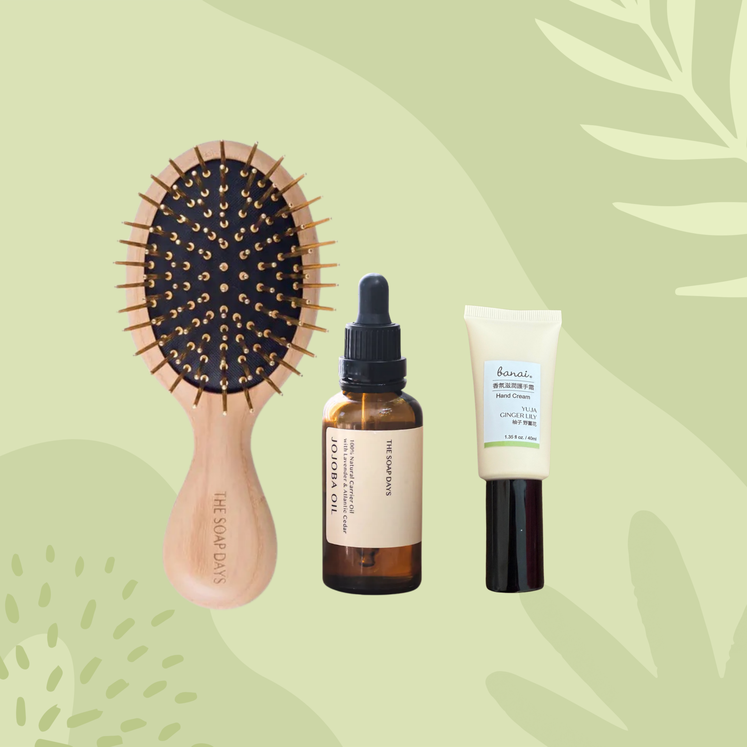 【優惠組合】精緻日常三護組｜小黃金梳+ 荷荷芭油+護手霜
