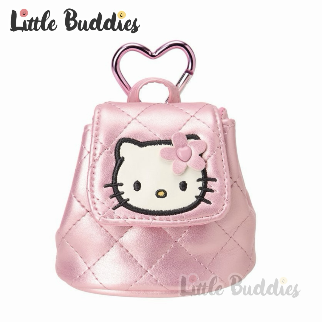 日本 Sanrio Hello Kitty 絎縫格紋款系列 第二彈 - 迷你背包款匙扣