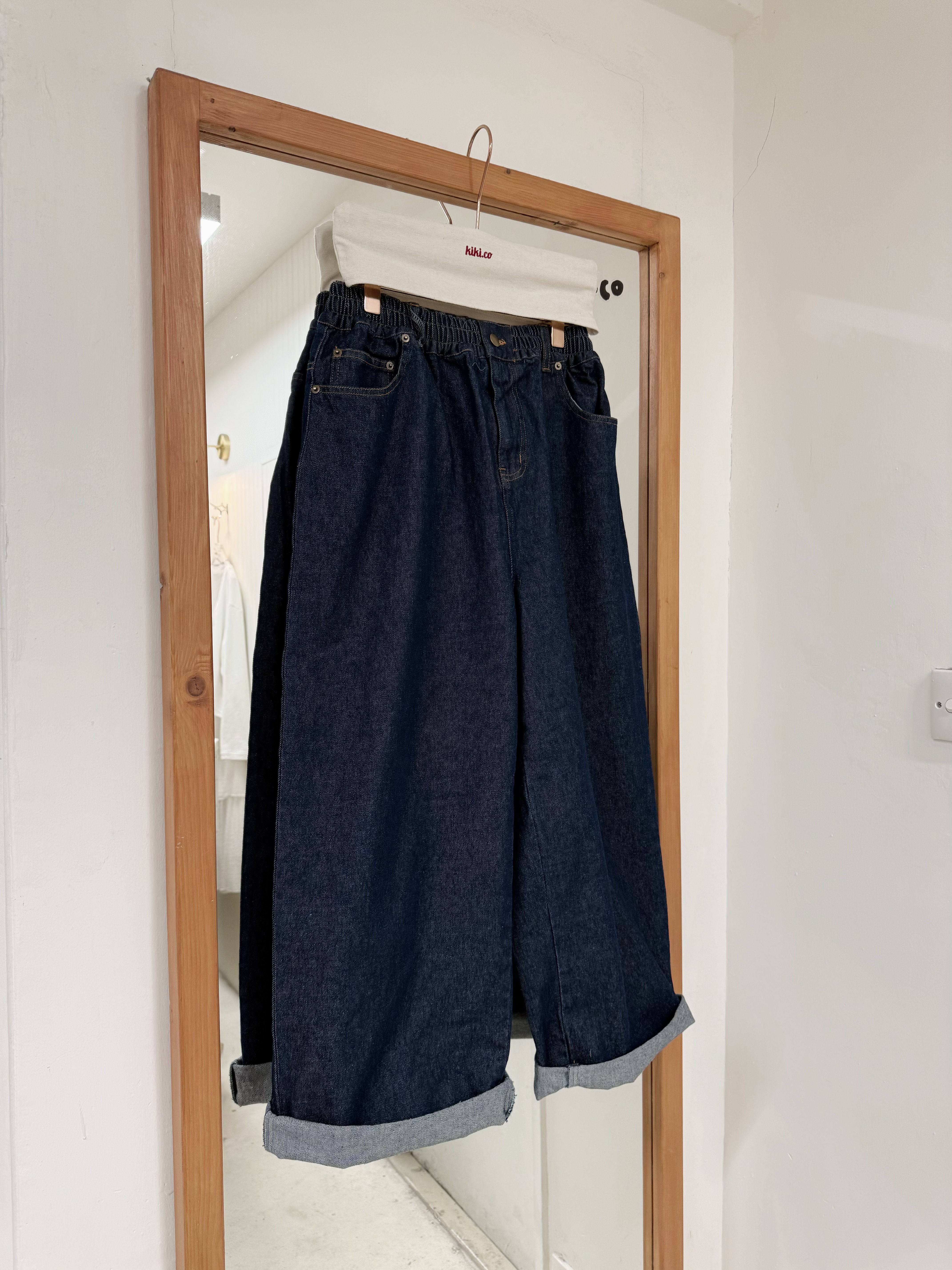 Basic必備橡筋牛仔褲