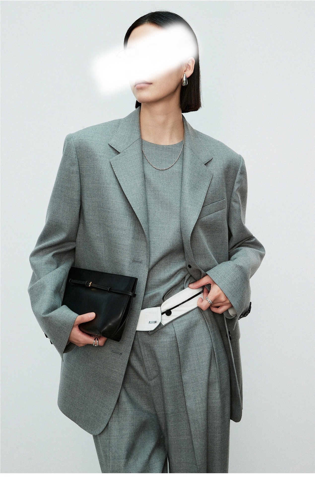 雅痞都會感 反摺西裝褲(2件套)