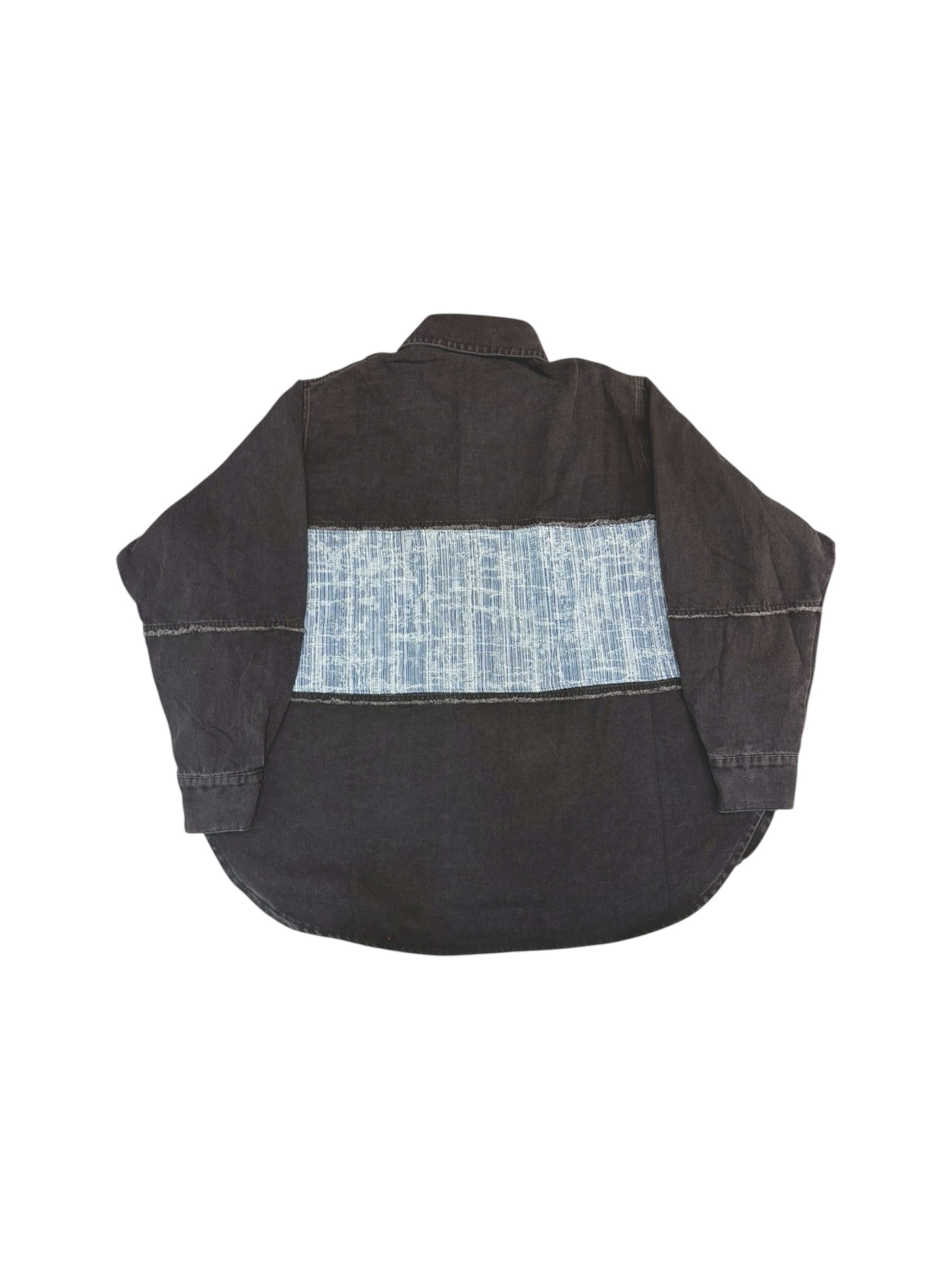 Annstudio / 圖騰拼接長版外套