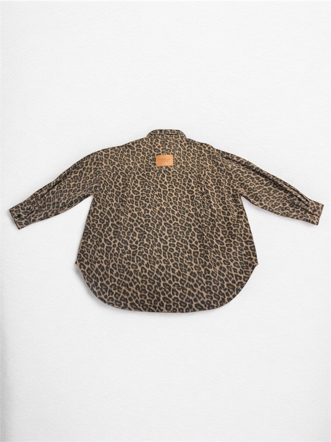 Annstudio / 豹紋拼接外套
