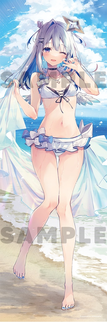 C107「同人代購」[Melonbooks代購」【再販】天音かなた(水着たそ)等身大タペストリー