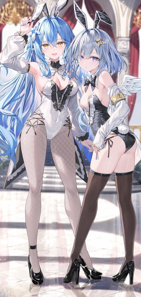 C107「同人代購」[Melonbooks代購」【受注生産】バニーラミィ＆かなた等身大タペストリー C