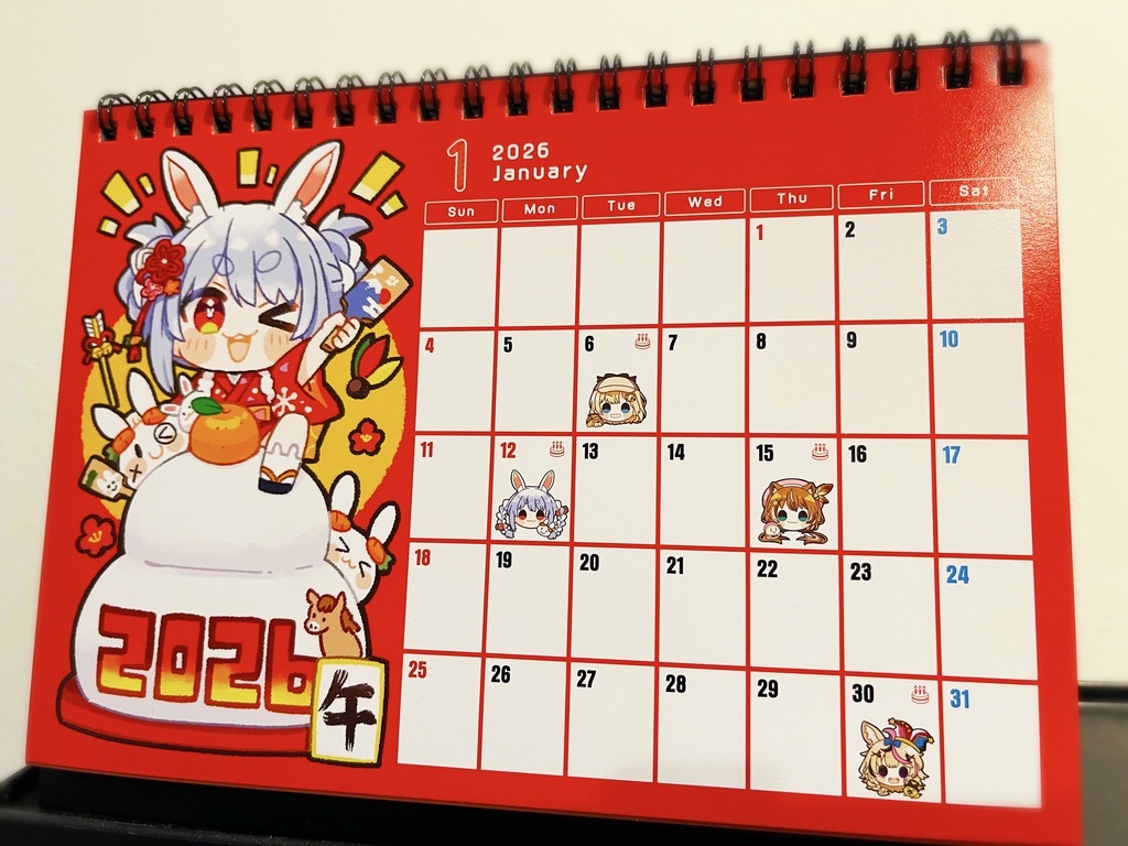 C107「同人代購」[Melonbooks代購」holocalendar2026