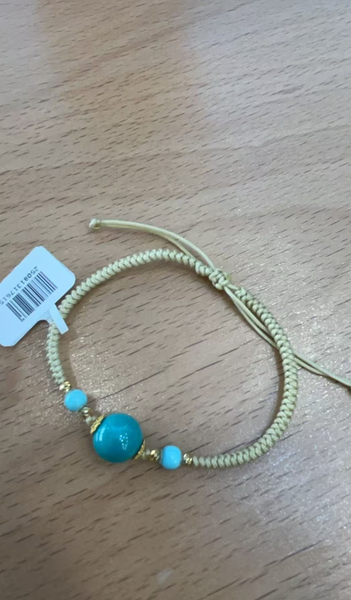 TK049 AA-12 18k單株綠松手繩