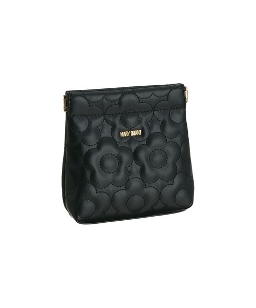 MARY QUANT / Quilted Foam Daisy Spring-Cut Pouch