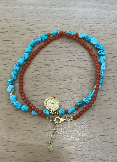 TK036 EE-1 隨型綠松頸鏈