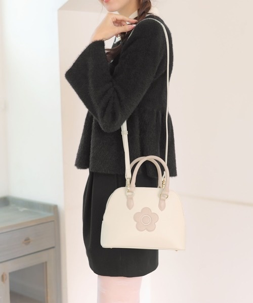 MARY QUANT / Round Shape 2-Way Mini Tote Bag