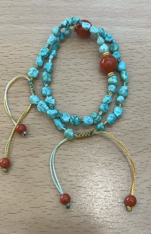 TK025 EE-3 隨型綠松手繩