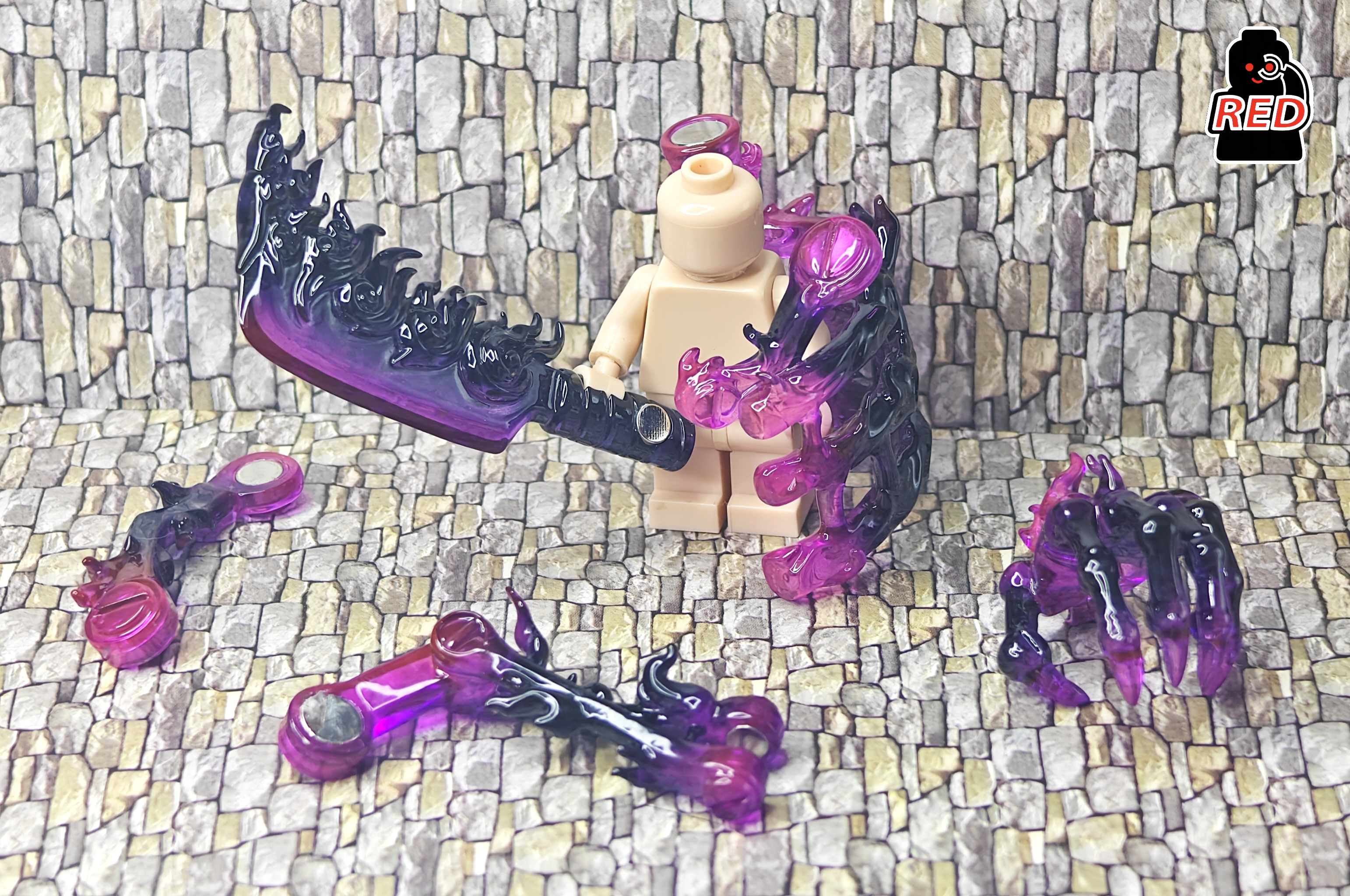 【Red】黑須佐骨架（5分件）（螢光）