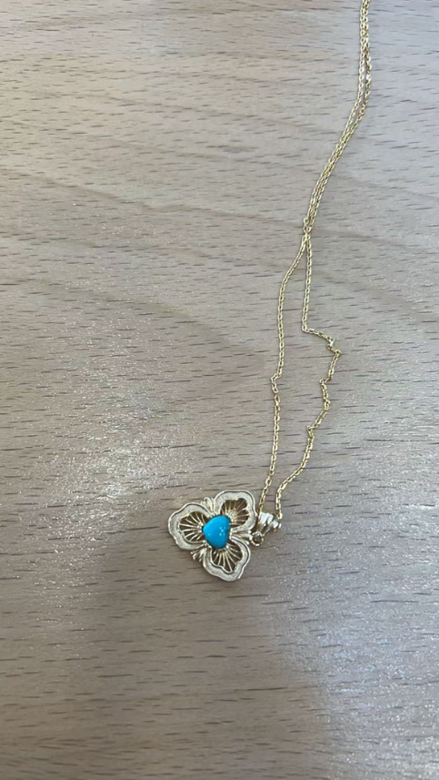 TK011 CC-10 綠松吊墜款配桐鏈子