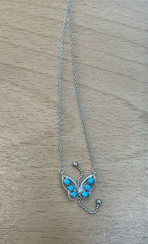 TK008 CC-5 蝴蝶綠松頸鏈