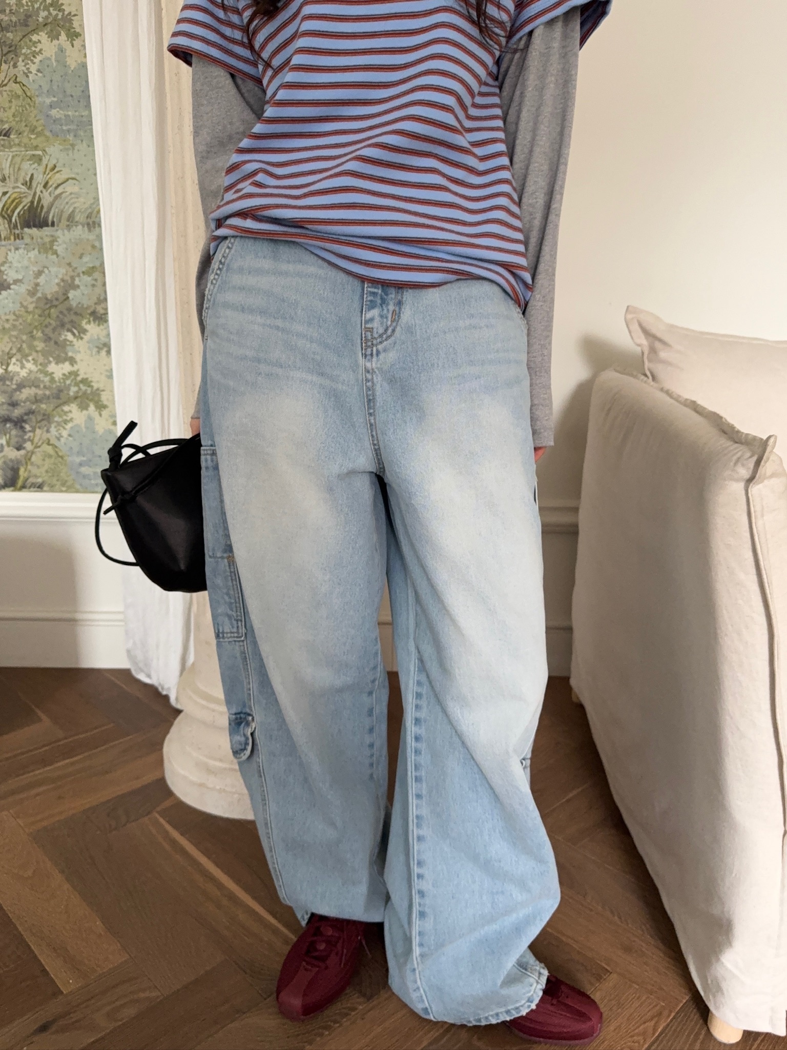 J56/ 多口袋單寧牛仔褲