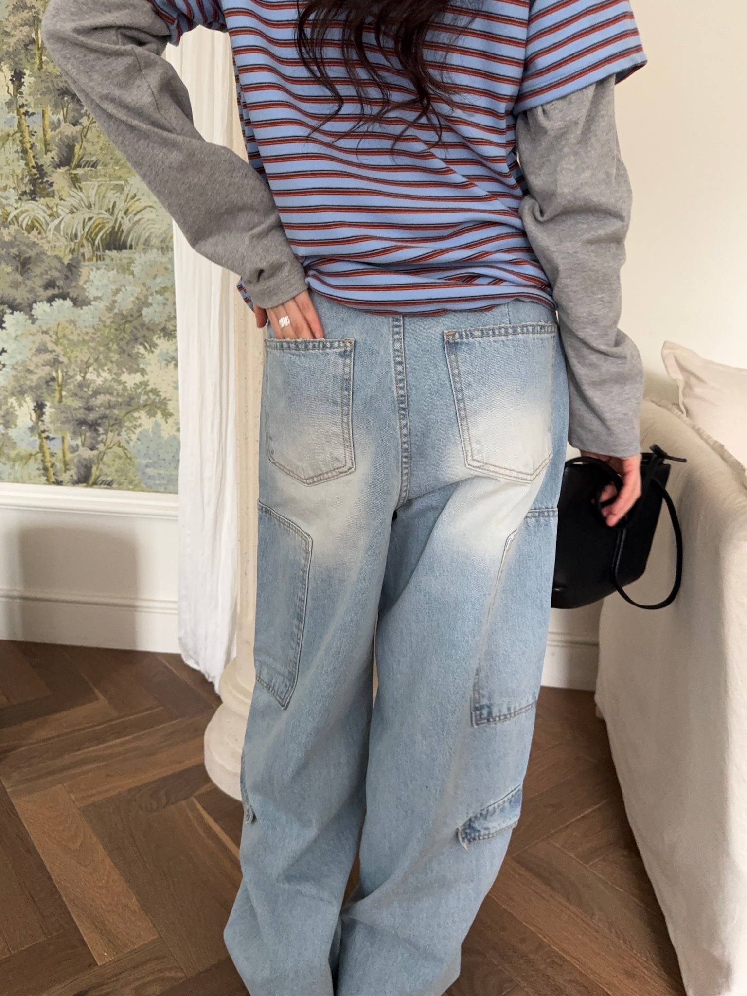 J56/ 多口袋單寧牛仔褲