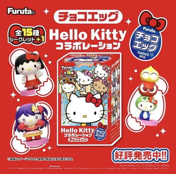 JP Hello Kitty 朱古力蛋 盲抽迷你擺設 0215 TK260110