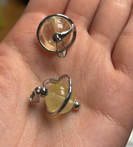 260110 - C17 法國檸檬晶星球吊墜 + 送鈦鋼針鏈