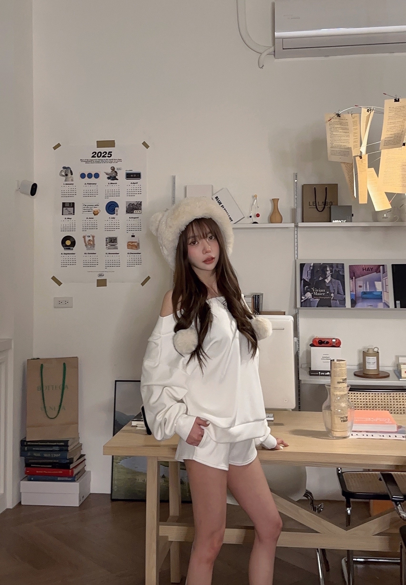 🇹🇼懶人高級感套裝 | 卯釘太空棉衛衣＋A字短褲set