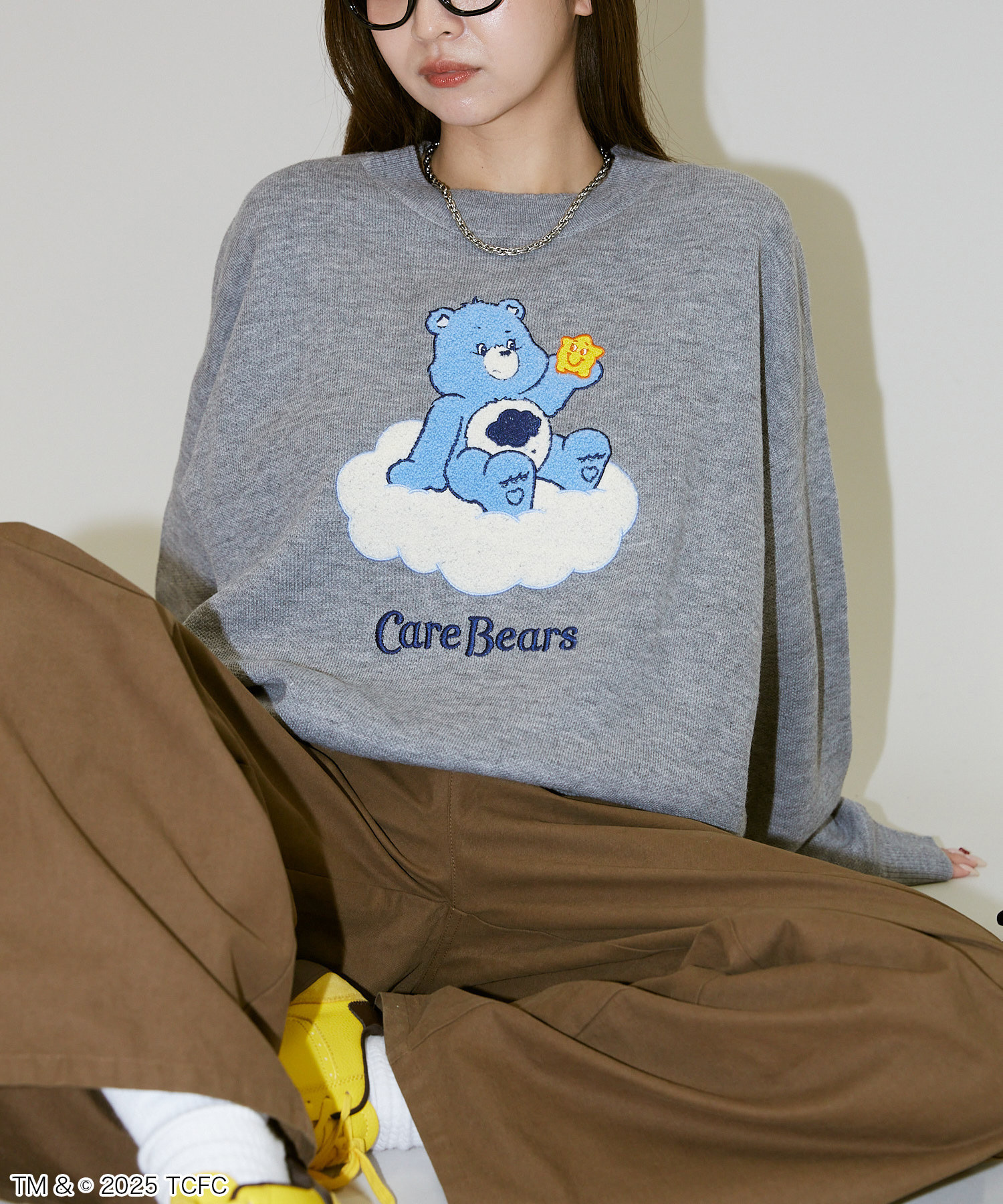 PUBLUX / CareBears™  Crew Neck Jacquard Knit