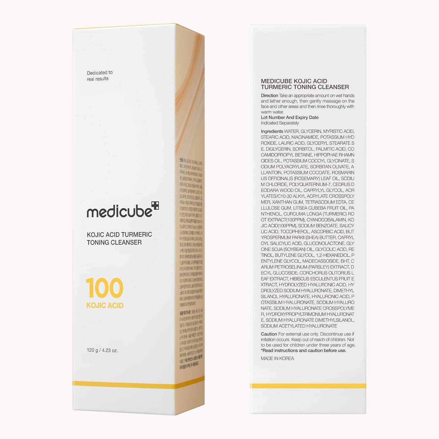 medicube 曲酸薑黃透亮潔面乳120g