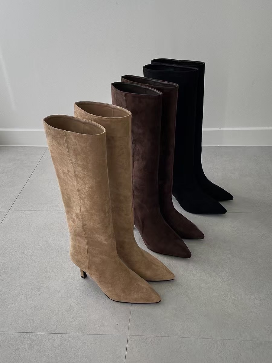 ♥️猄皮堆堆Boots (踭高7cm)