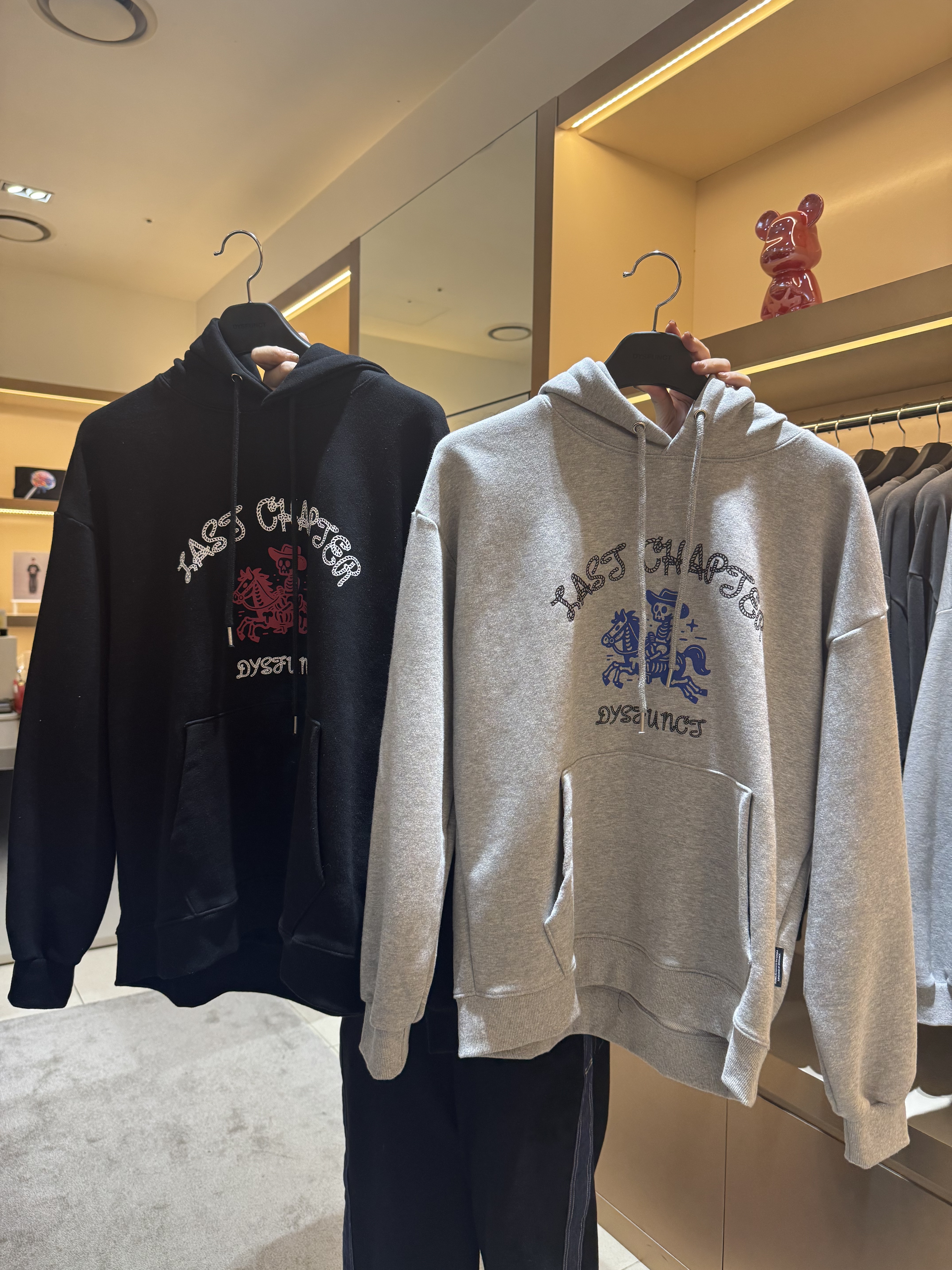 A1DY04 馬仔骷髏骨衛衣*黑色/灰色