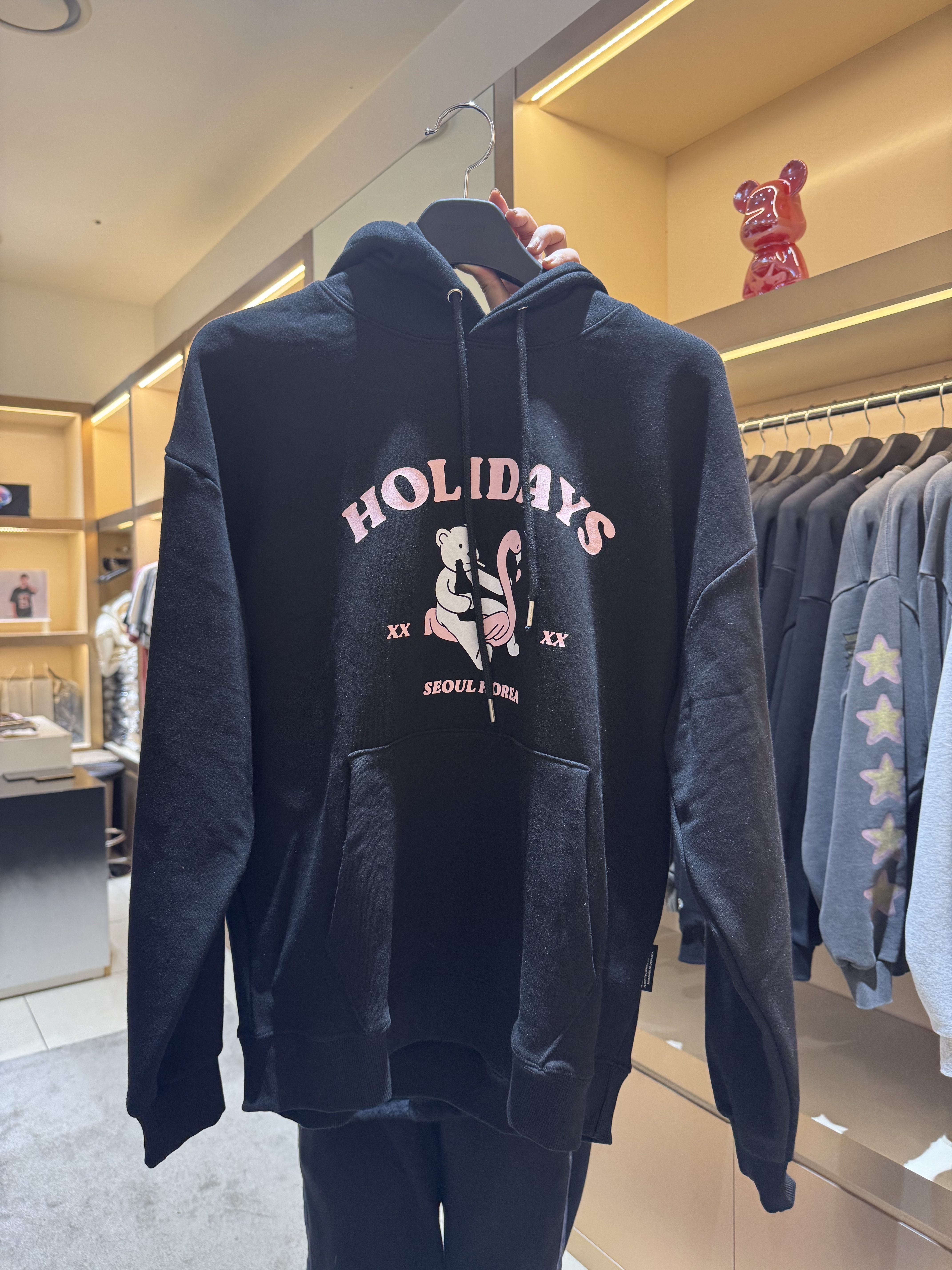 A1DY06 粉紅Print衛衣*黑色