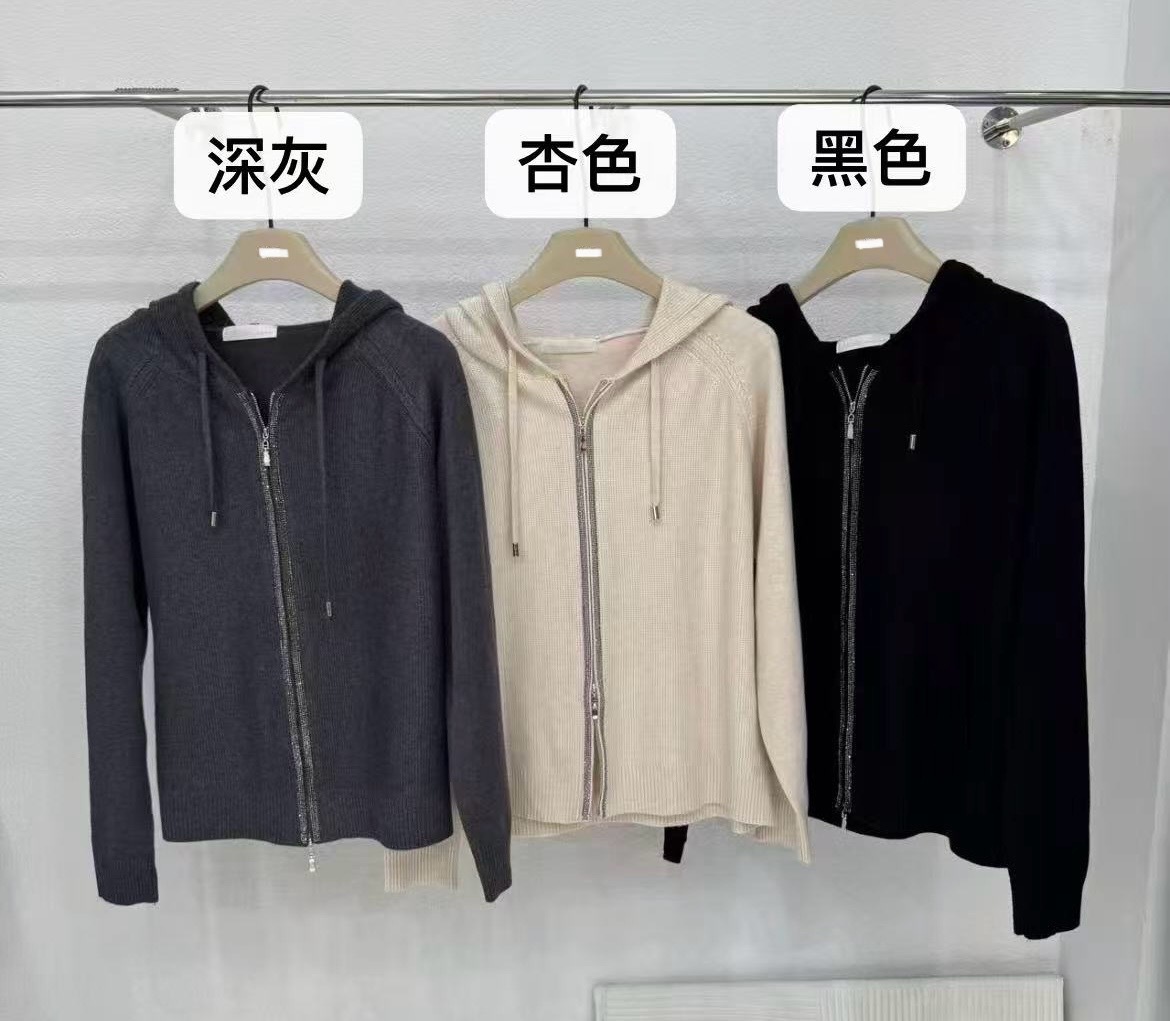 A1MO07 閃邊拉鍊冷外套*3色